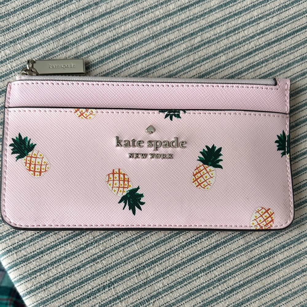 Kate Spade Pink Pineapple Print Wallet